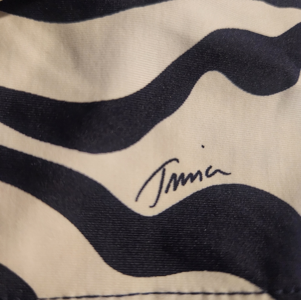 Trina Turk Zebra Print Halter Top with Colorful Trim - Picture 8 of 8